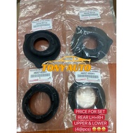 ORIGINAL TOYOTA YARIS VIOS NCP150 NSP151 (2014-2020) REAR COIL SPRING RUBBER UPPER & LOW (4@) 48257-