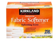 Kirkland Signature Fabric Softener Sheet 250 Sheet เคิร์กแลนด์ ซิกเนเจอร์ แผ่นอบผ้า กลิ่นหอม 250 แผ่