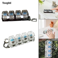 Tooyful Keyboard Fidget Clicker Toy Keychain Decompression Button Finger Clicker Toy