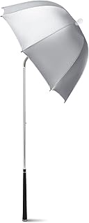 G4Free Golf Bag Umbrella for Club Protection Flex Umbrella (Silver)