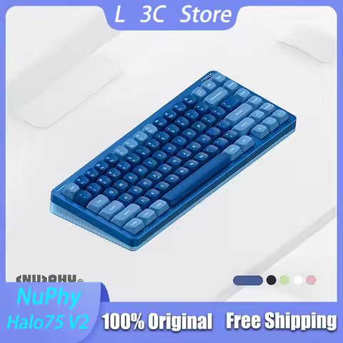NuPhy Halo75 V2 Wireless Mechanical Keyboard QMK/VIA Compatibility Mechanical Keyboard 83 Keys PCB G