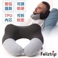 [Feliztrip] Hump 3D Three-Dimensional Removable Washable Blowing U-Shaped Neck Pillow Storage Inflat