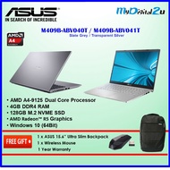 ASUS Laptop 14" M409B-ABV040T / M409B-ABV041T (AMD A4-9125/4GB/128GB SSD/14 HD/WIN10/1YR)