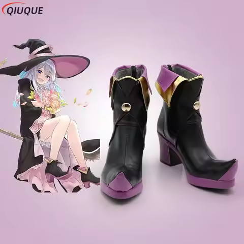 Anime The Journey of Elaina Cosplay Shoes Wandering Witch Boots Majo No Tabitabi Lovely Halloween Pa