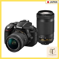 【 Used 】 Nikon D5300 Digital SLR Camera AF-P Double Zoom Kit, Black D5300WZ3