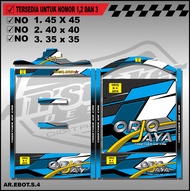 Stiker Decal Kandang Ebod Kotak / Dekal Sangkar Burung Kotak Model Ebod BnR Kosan ORIX JAYA 019