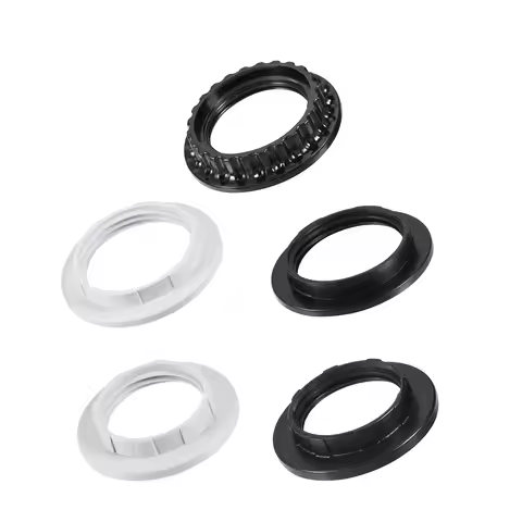 8-16Pcs E14 E26/E27 Lampshade Collar Rings Threaded Candelabra Base Retainer Lock Light Shades Socke