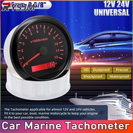 HD 12000RPM Tachometer 85mm Digital RPM Gauge Backlight With LCD Hour Meter For Car Marine Boat Yach