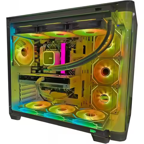 Gaming PC core i9 E5-2650 CPU , RTX 3050, B760 DS3H, 16GB RAM , 256G 512G SSD, 5 Fans RGB Case (I5 i