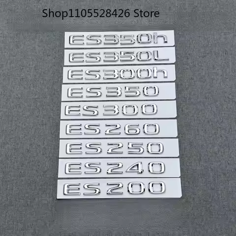 For GX460 GX400 GX470 Rear Trunk Logo ES200 LX570 LX470 LS600hL LM500h LM350h Emblem Badge Car Styli