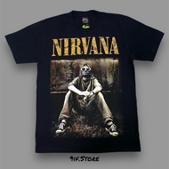 Kurt Nirvana T-Shirt (Glowing) Rocktees Label 100% Cotton Fabric Handsome Pattern Glowing Screen Pri