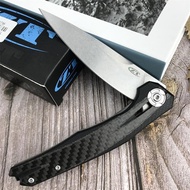 Zero Tolerance 0707 Flipper Tactical Folding Knife 3.5 D2 Blade Carbon Fiber Handles Outdoor Hunting