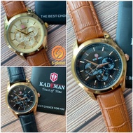 🇲🇾Ready stock🇲🇾 KADEMAN K855 ANALOGUE Leather Fashion MEN Watch jam tanagn lelaki original watch