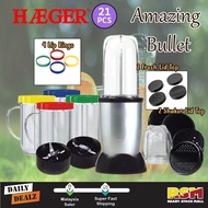 HAEGER 21pcs Food Processor Blender Mixer Juicer Extractor Multipurpose/Pengisar Jus Buah