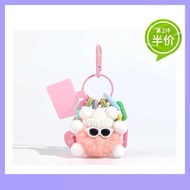 ezlink charm charm ezlink Cute Monster Keychain Plush Doll Schoolbag Pendant Bag Small Hanging Cartoon DIY Mobile Phone Chain Gift