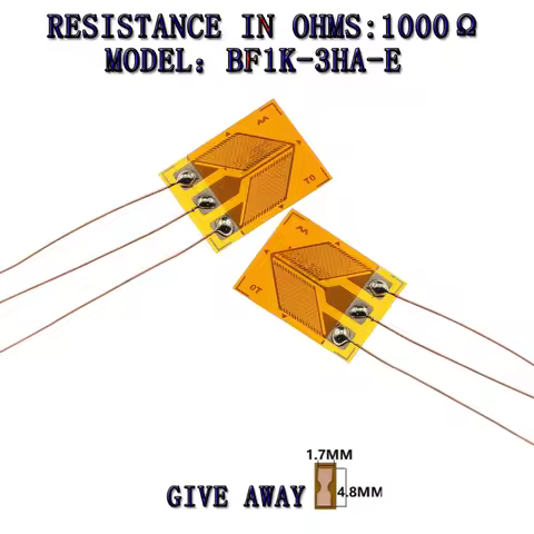 1PCS/LOT high-precision half bridge strain gage BF1K-3HA-E 1000 ohm / shear stress torque strain gau