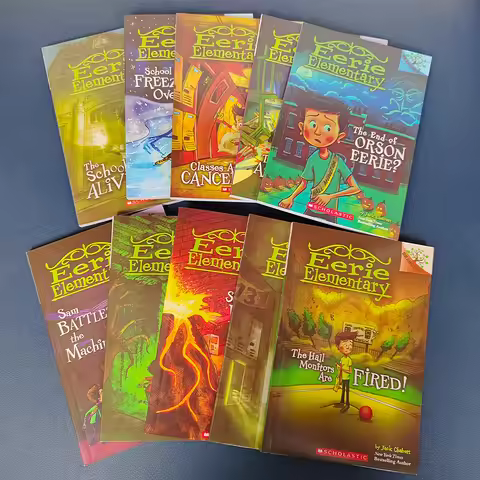 10 Book/set Eerie Elementary The School Is Alive Children English Picture Comic Book