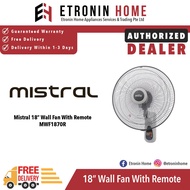 Mistral 18" Wall Fan With Remote MWF1870R