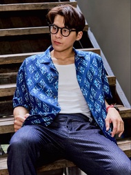 (JUN) Hawana Short Sleeves เสื้อเชิ้ตแขนสั้นฮาวานา สี Prussian Blue