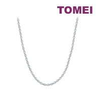 TOMEI Bead Necklace, White Gold 585