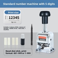 Lightweight Automatic 5-Digit Number Machine Metal Stamp for Clothing Serial Number Engraver Busines
