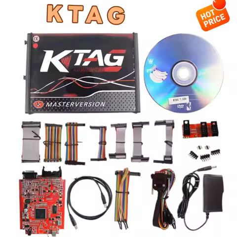 Online Unlimited KESS 2.80 EU Red V5.017 KTAG V7.020 4 LED 2.25 OBD2 Car ECU Chip Tuning 5.017 K-tag
