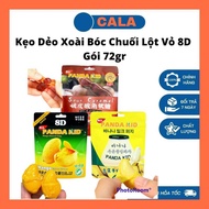 Hot Tik Tok Peeled Mango Banana Gummy Candy 8D Zip Bag 72g