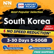South Korea SIM Card Ultra 3-30 Days 10-50GB 5G/4G Data | Instant Airport Pickup | High Speed Travel