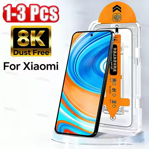 Dust Free Tempered Glass For Xiaomi Redmi Note 9 Pro Easy Install Screen Protector Xiaomi Redmi Note