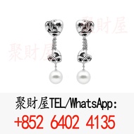 Chrome Hearts克羅心Mikimoto 18K 白金心形珍珠耳環，金飾，銀飾、戒指、介子、吊墜、吊咀、耳環、十字架項鍊、克羅心手提包、火焰十字架、字母銀手鏈、永恆之心戒指、圓墓葬戒指、口哨、