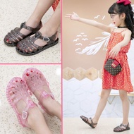 Xiershu Children's Sandals 2021 New Girls Roman Jelly Shoes Internet Celebrity Crystal Baotou Baby Beach Shoes Summer