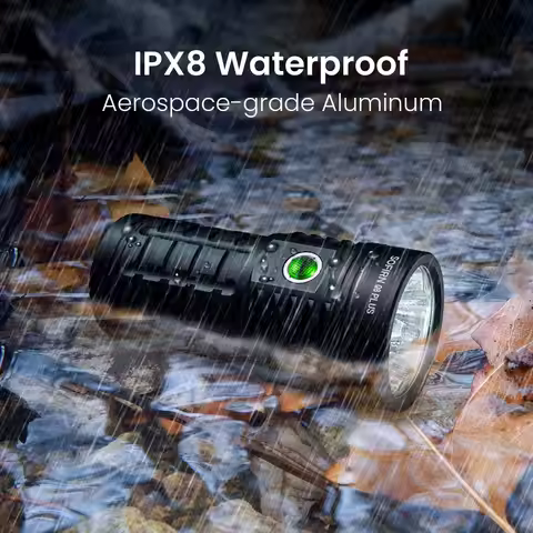 Sofirn Q8 Plus 6*XHP50.2 LED Torch 21700 USB C Rechargeable 16000lm Powerful Flashlight EDC Portable