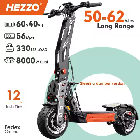 X9B Folding Electric Scooter, 10 Inch Aluminum Alloy E-Scooter, 36V 15.6Ah Battery, Max 60KM Range 4