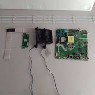 SHARP 2T-C42FG1X 42" TV MAIN BOARD, WIFI CARD, SENSOR BUTTON, RIBBON CARD, BACKLIGHT AND SPEAKER