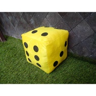 Educational Dice Pillow for Children in Yellow
