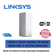 (BRAND NEW) Linksys Velop AX4200 Tri-Band Mesh WiFi 6 System (MX4200)