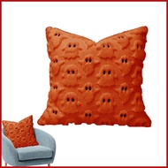 Halloween Pillow Covers Soft Funny Ghost 18x18 Inch Halloween Pillow Covers 18x18 for Sofa Bed Chair