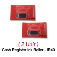 Cash Register IR-40 / IR40 / IR 40 Ink Roller For - Purple (2 Pcs)