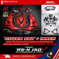 Cover Set Winner X V3 Convert Set I MATTE DUNHILL RED SPORT + GL STRIKE I ORIGINAL HONDA VIETNAM For
