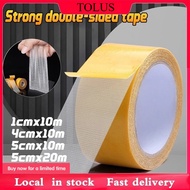 10m Super Sticky Netted Cloth Based Transparent Adhesive Double Sided Tape Fibre Strong Adhesive Tap
