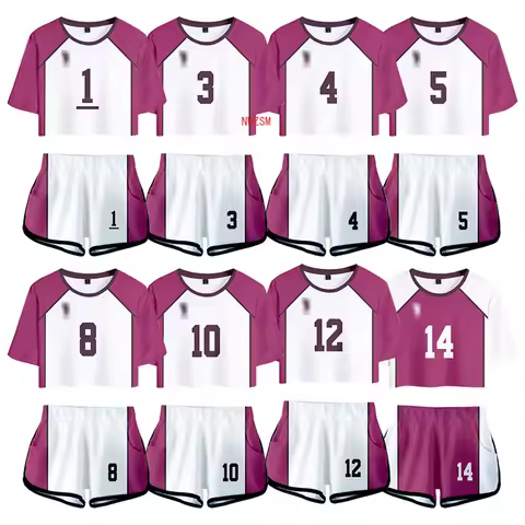 Haikyuu!! Cosplay Costume Ushijima Wakatoshi Shirt Shorts Tendo Satori Cos Ohiredon Tops Suits Women