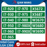 Intel Core โปรเซสเซอร์ซีพียู LGA 1366 CPU I7-920 930 940 950 960 970 980 965 975 990X 980X และ Xeon X5670 X5675 X5680 X5690 W3670 W3680ซีพียู W3690