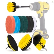 {doc} 12PCS Multifunctional Drill Brush Cleaning Set with Scrubber Brush Scouring Pad Replacement for Cordless AVID POWER BOSCH Kitchen Car Bathroom
