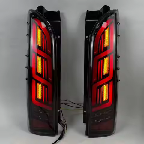 05-18 Toyota HIACE 200 series modified LED taillights start racing welcome taillights