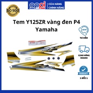Genuine Yamaha 5XK-FG000 3-layer black gold Yaz Y125ZR stamp