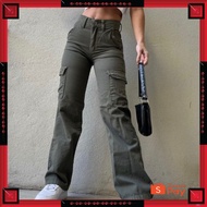 5.5 CARGO SALE HIGHWAIST CARGO LOOSE JEANS/ | POCKET PANTS