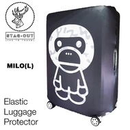 [Stag-Out] Elastic Luggage Protector Baby Milo Cover Luggage Suitcase Anti Scratch Dust Proof (28 in