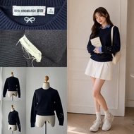 MXLC862 UNIQLO x Anya Hindmarch Lambswool Knitted Shirt Navy Blue XS