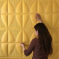 New Design Tv Wall Bedroom Living room 3D Wallpaper Wall Sticker Hiasan Rumah