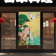 Japanese Noren, Japanese Art Door Curtain, Japanese Crane Bird, Japanese Pattern · Curtain, Door Curtain